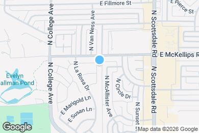 Map image of the property - 1817 N Palm Dr