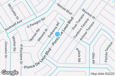 Map image of the property - 2747 Ponce De Leon Blvd