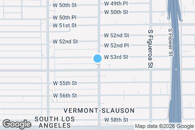 Map image of the property - 5319 S Hoover St