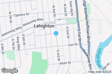 Map image of the property - 156 S Third Street Lehighton