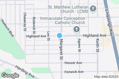 Map image of the property - 1010 Margaret St