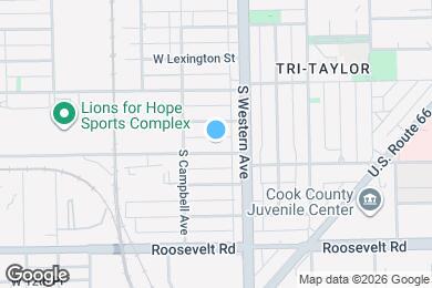 Map image of the property - 2428 W Taylor St
