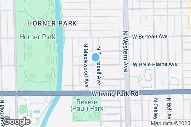 Map image of the property - 2507 W Belle Plaine Ave