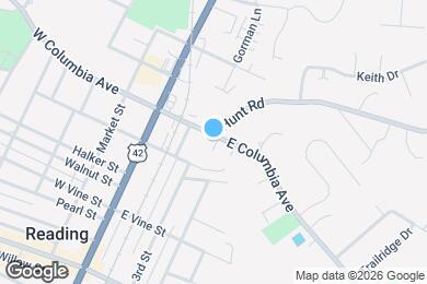 Map image of the property - 205 E Columbia Ave