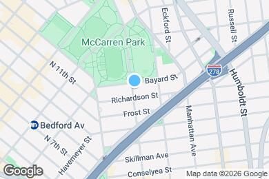 Map image of the property - 726 Lorimer St