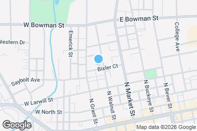 Map image of the property - 412 N Walnut St