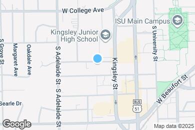 Map image of the property - 711 Hale St
