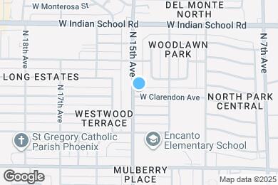 Map image of the property - 1416 W Clarendon Ave