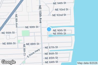 Map image of the property - 1051 NE 89th St