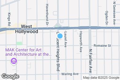 Map image of the property - 1020-1026 N. Crescent Heights Boulevard