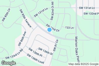 Map image of the property - 8239 SW 135th Street Rd