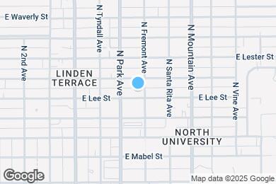 Map image of the property - 1035 E Lee St