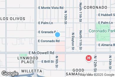 Map image of the property - 922 E Coronado Rd