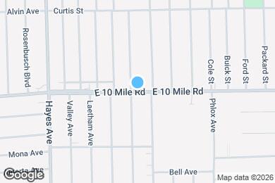 Map image of the property - 15525 E 10 Mile Rd