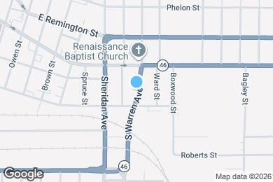 Map image of the property - 1639 S Warren Ave