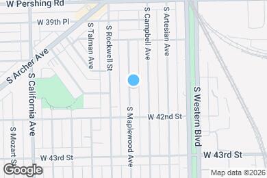 Map image of the property - 4115 S Maplewood Ave