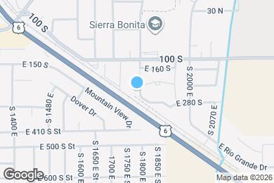 Map image of the property - 246 S 1800 E