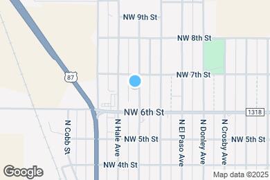Map image of the property - 623 N Gaines Ave