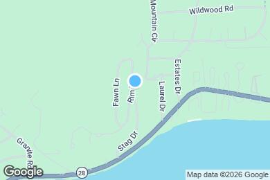 Map image of the property - 320 Rim Dr