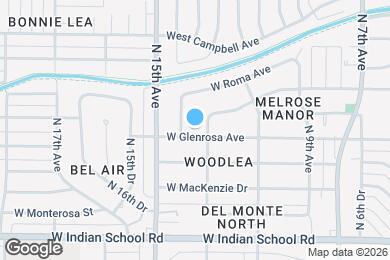 Map image of the property - 1310 W Glenrosa Ave