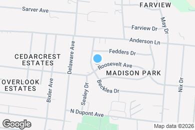 Map image of the property - 505 Roosevelt Ave