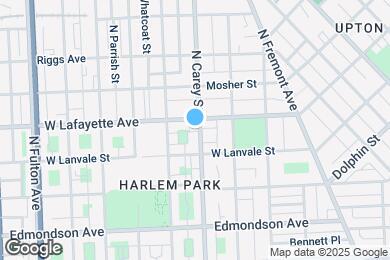 Map image of the property - 832 N Carey St