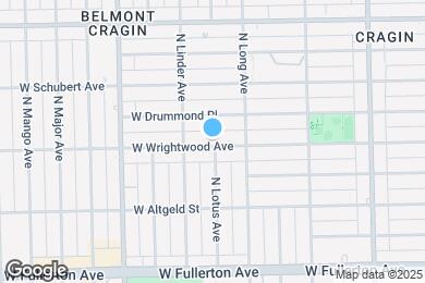Map image of the property - 5434 W Wrightwood Ave