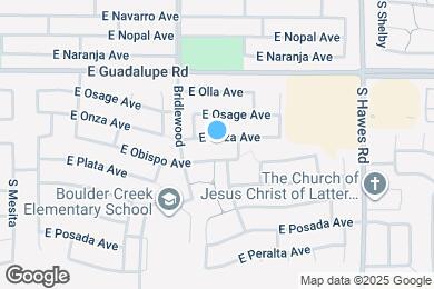 Map image of the property - 8127 E Onza Ave