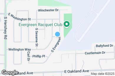Map image of the property - 201 S Evergreen Ln