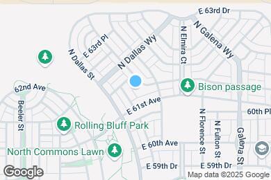 Map image of the property - 9768 E 62nd Dr