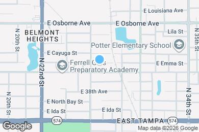 Map image of the property - 2609 E Emma St