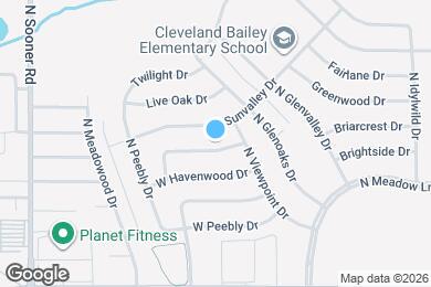 Map image of the property - 1117 W Woodlane Dr