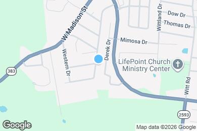 Map image of the property - 1211 Redbud St