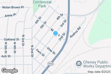 Map image of the property - 1615 3rd St