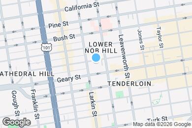 Map image of the property - 949 Post St