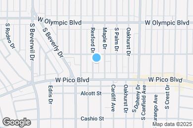 Map image of the property - 1124 S Rexford Dr