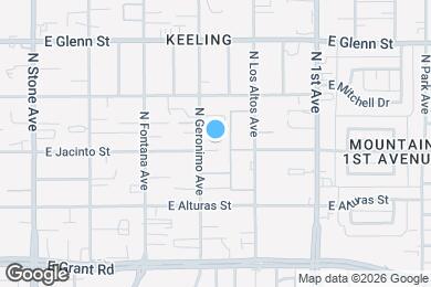 Map image of the property - 415 E Jacinto St