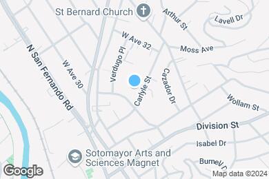 Map image of the property - Carlyle Apartments