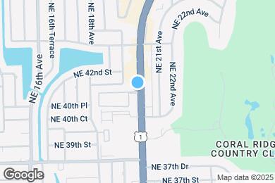 Map image of the property - 4025 N Federal Hwy