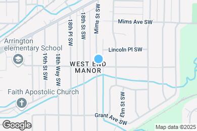 Map image of the property - 1345 Mims St SW