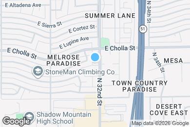 Map image of the property - 11212 N 32nd St