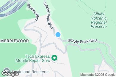 Map image of the property - 6055 Grizzly Peak Blvd