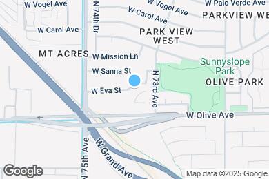 Map image of the property - 7351 W Eva St