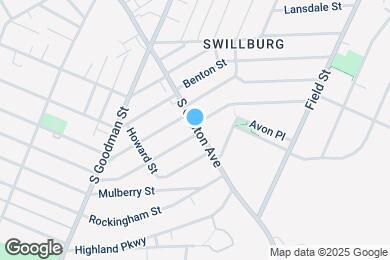 Map image of the property - 1087 S Clinton Ave