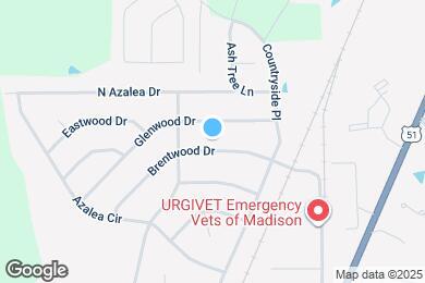 Map image of the property - 516 Brentwood Dr