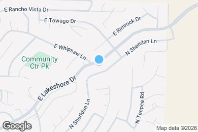 Map image of the property - 9615 E Lakeshore Dr