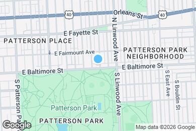 Map image of the property - 2744 E Baltimore St