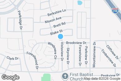 Map image of the property - 2512 Vistaview Dr