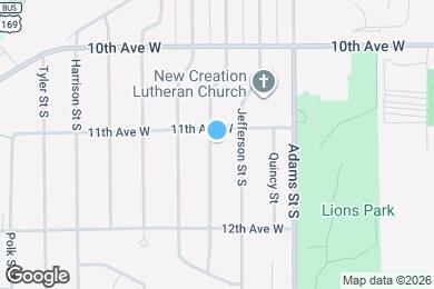 Map image of the property - 1115 Madison St S