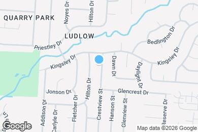 Map image of the property - 1127 Crestview St